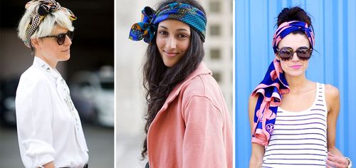 8 идей как носить платок: виды и сочетания